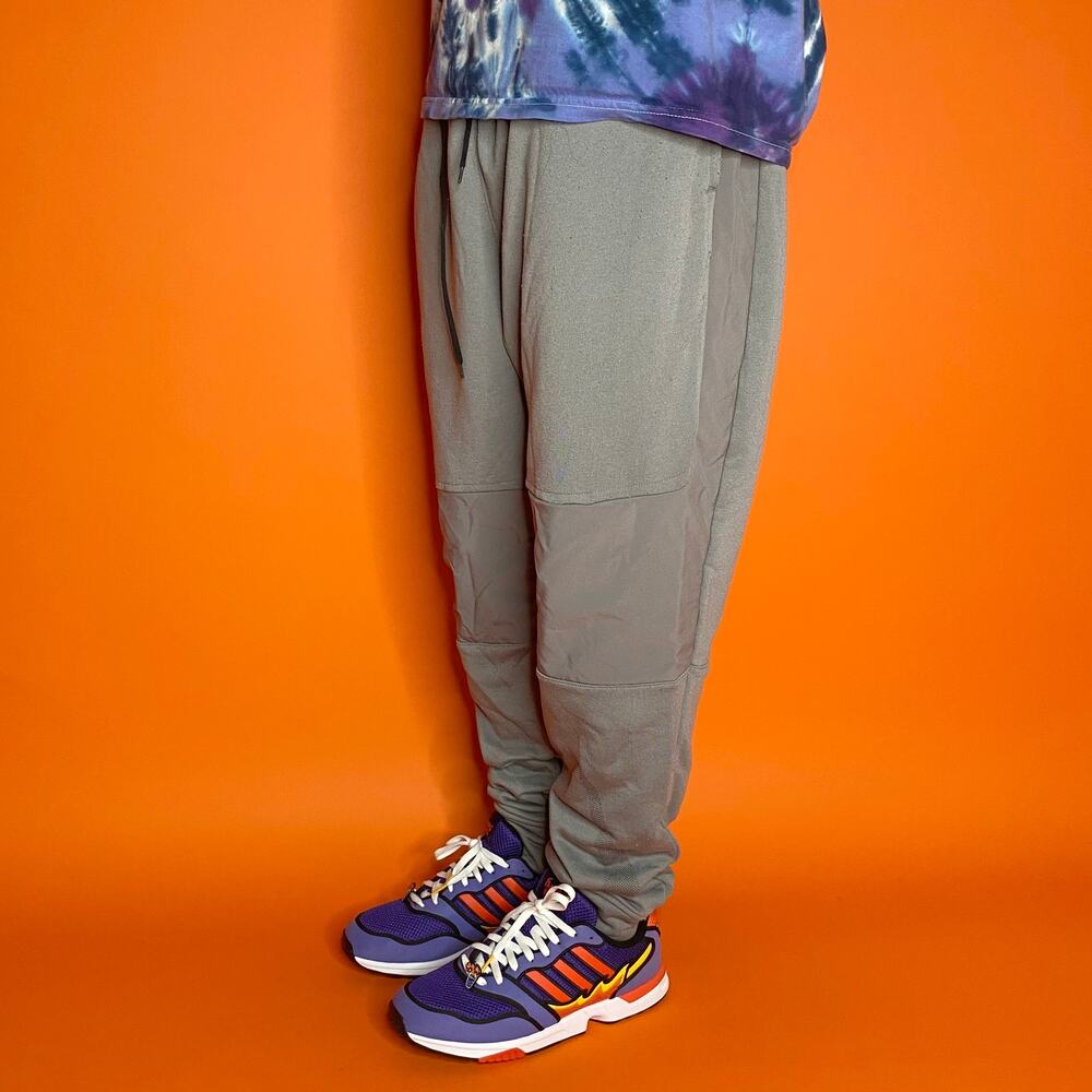 Vintage Y2K Nike Sweatpants Mens XL Grey Cotton Subtle Ankle Swoosh Joggers